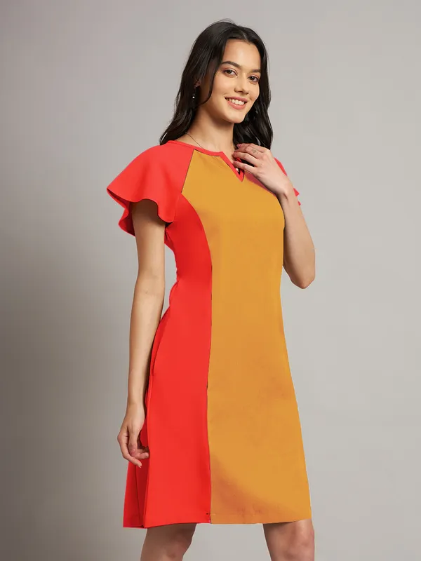 BRINNS_Women_Pure_Cotton_Colourblocked_Sheath_Dress