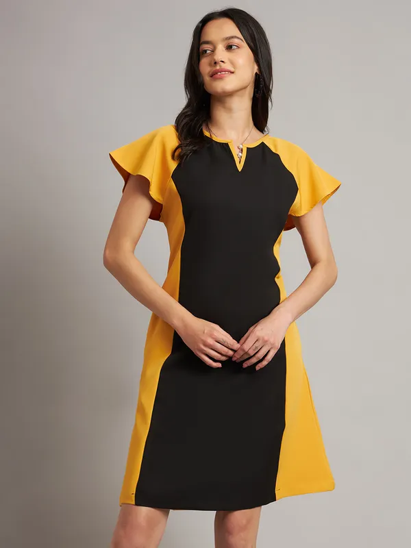 BRINNS_Women_Pure_Cotton_Colourblocked_Sheath_Dress