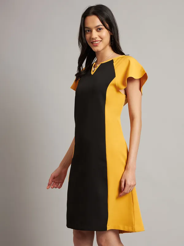 BRINNS_Women_Pure_Cotton_Colourblocked_Sheath_Dress