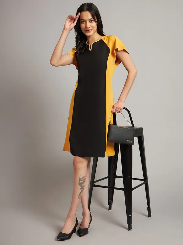 BRINNS_Women_Pure_Cotton_Colourblocked_Sheath_Dress