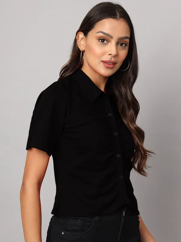Black_Cotton_Lycra_Shirts