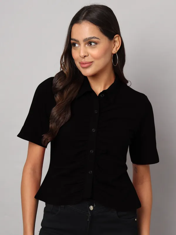 Black_Cotton_Lycra_Shirts