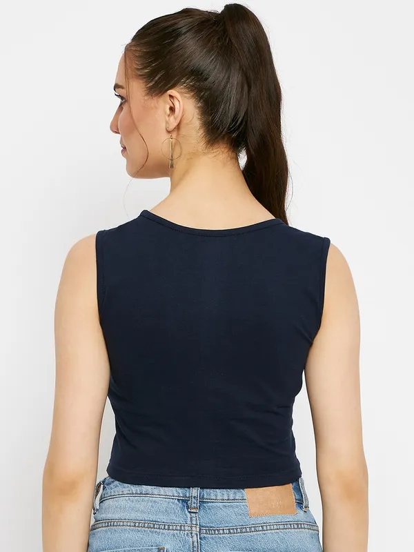 BRINNS_Round_Neck_Cut_Out_Fitted_Crop_Top