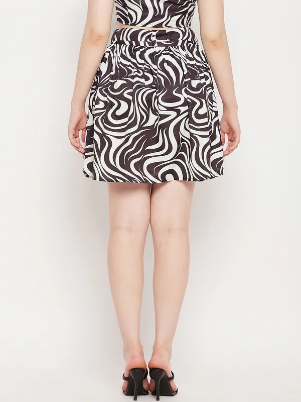 Multi_Print_Polyester_Print_Skirts_For_Women