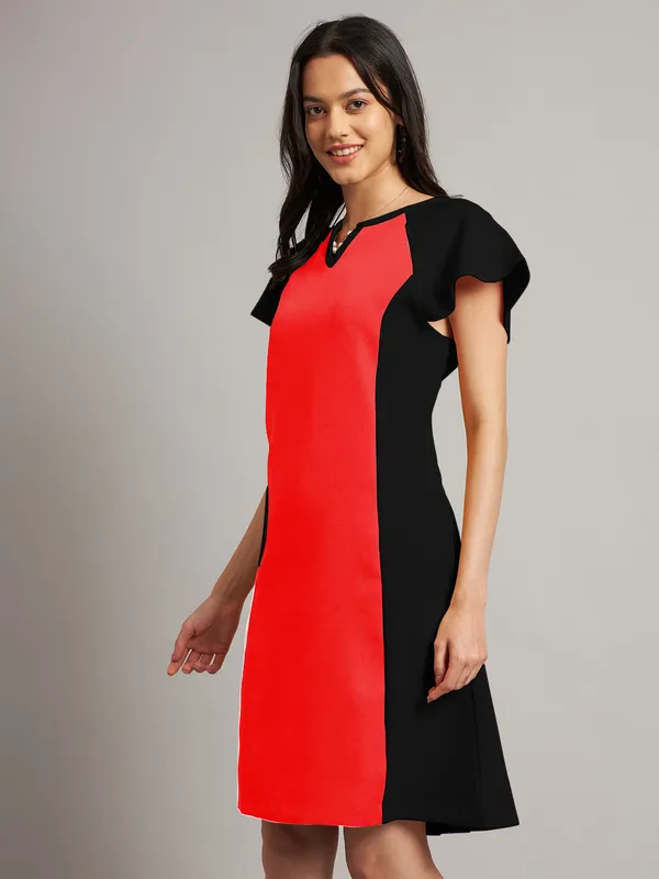 BRINNS_Women_Pure_Cotton_Colourblocked_Sheath_Dress