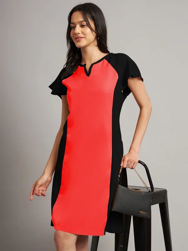 BRINNS_Women_Pure_Cotton_Colourblocked_Sheath_Dress