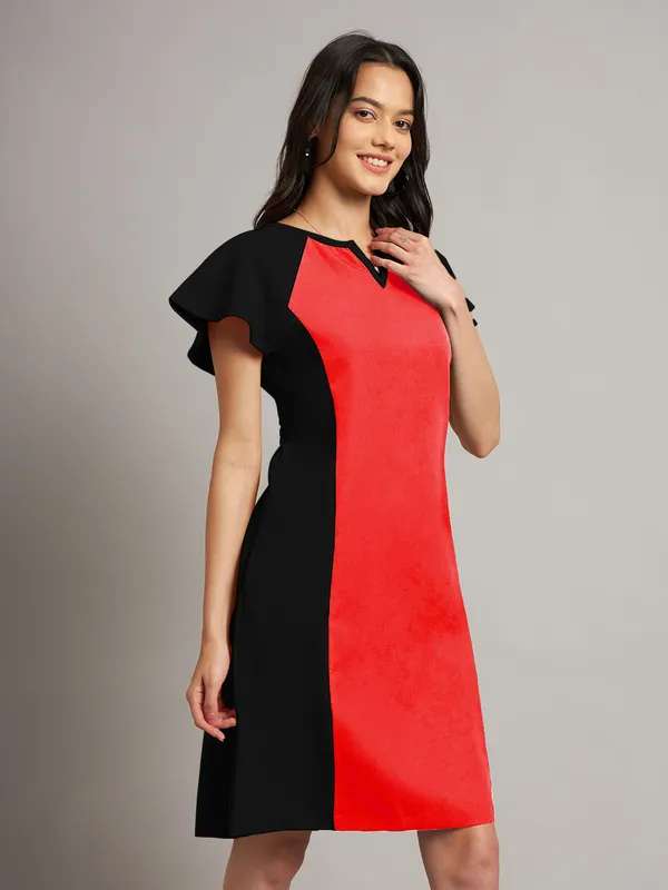 BRINNS_Women_Pure_Cotton_Colourblocked_Sheath_Dress