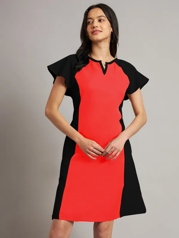 BRINNS_Women_Pure_Cotton_Colourblocked_Sheath_Dress