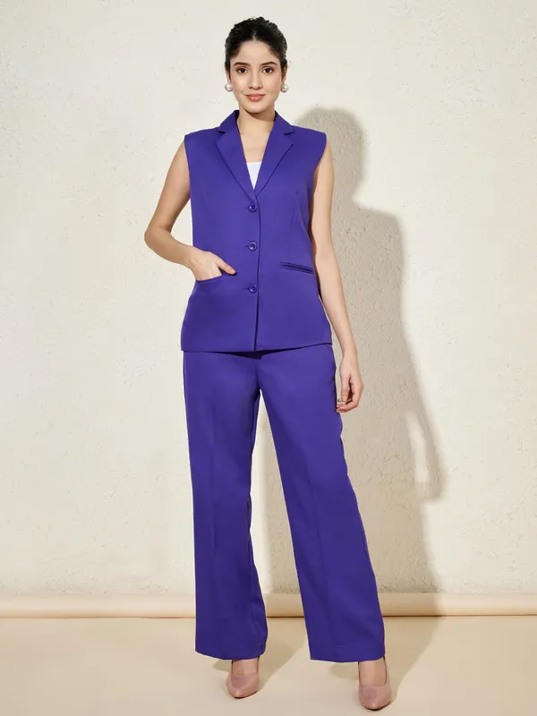 BRINNS_Notched_Lapel_Collar_Sleeveless_Single_Breasted_Formal_Blazer