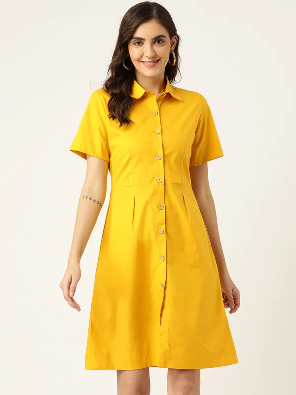 Mustard_Cotton_Poplin_Dresses