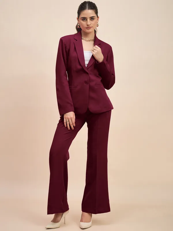 Burgundy_Polyester_Lycra_Suits