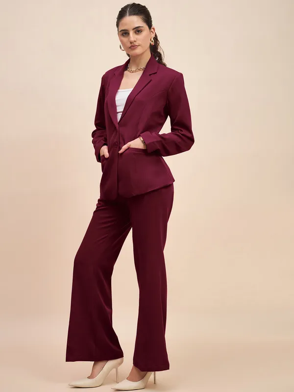 Burgundy_Polyester_Lycra_Suits