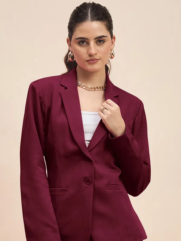 Burgundy_Polyester_Lycra_Suits