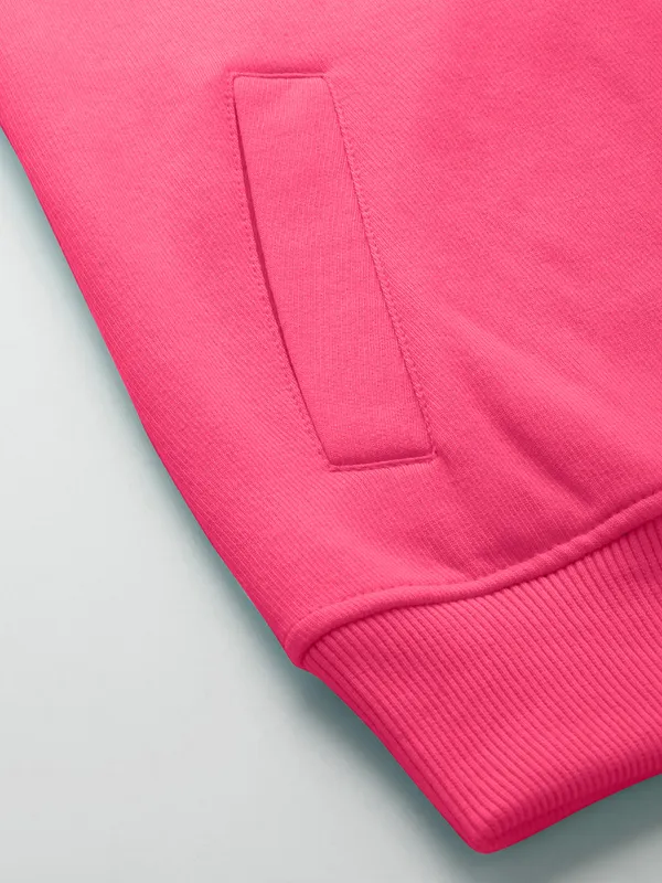 Collarless_Solid_Fleece_Casual_Bomber_Jacket