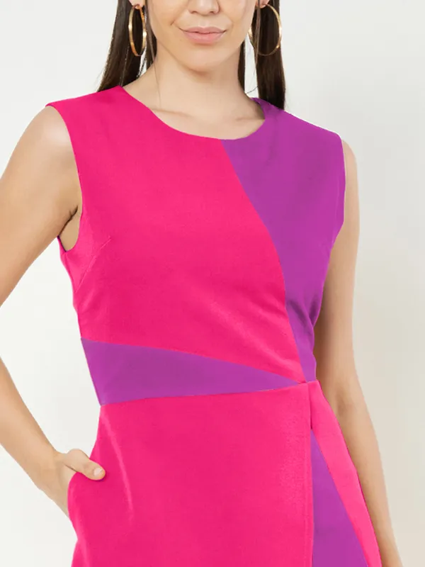 BRINNS_Women_Colourblocked_A-Line_Dress