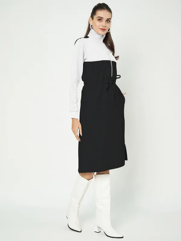 BRINNS_Women_Colourblocked_A-Line_Dress