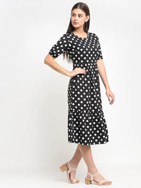 Black_Polka_Polyester_Print_Dresses