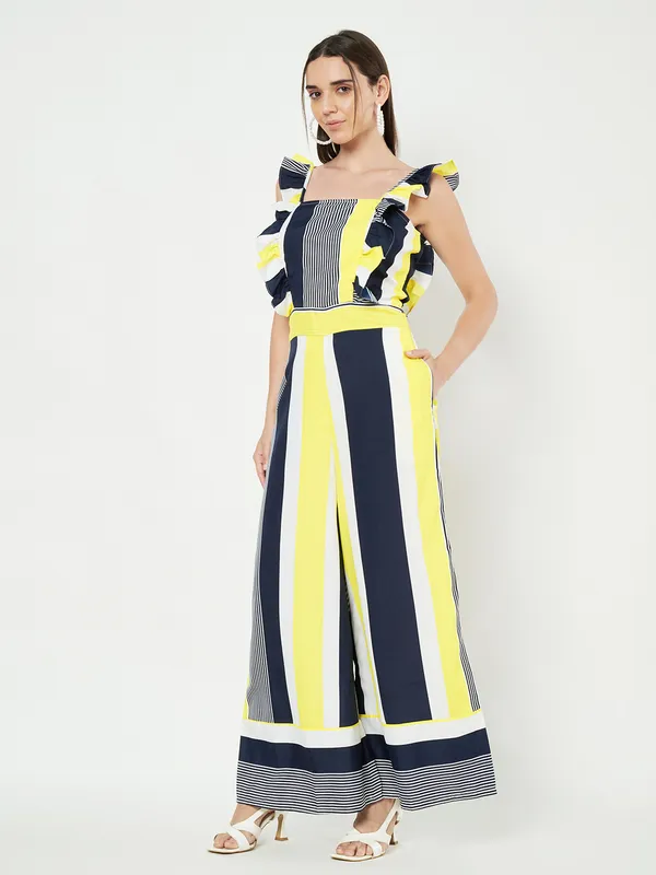 Striped_Printed_Square_Neck_Basic_Jumpsuit