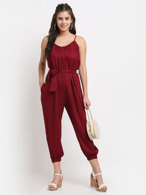 Maroon_Rayon_Solid_Jumpsuit