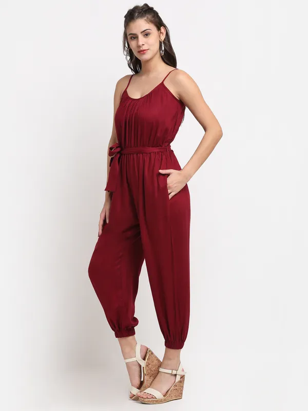 Maroon_Rayon_Solid_Jumpsuit
