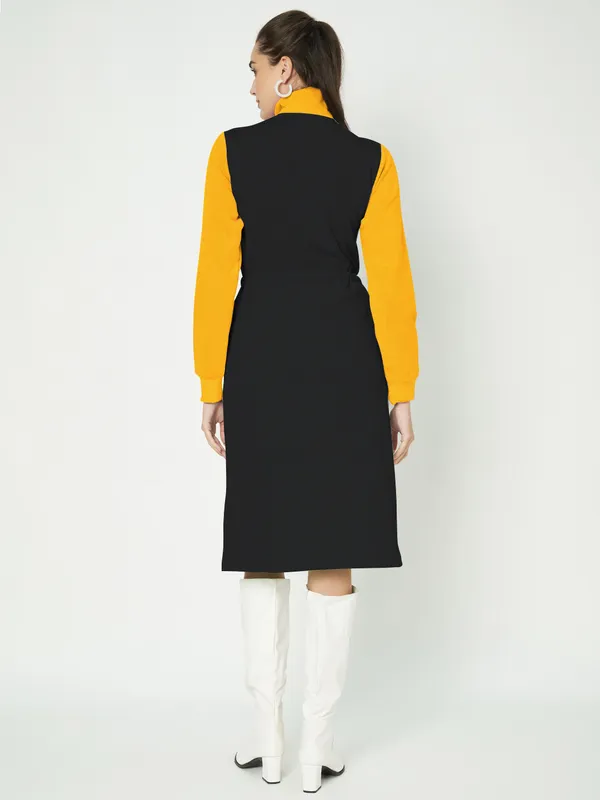 BRINNS_Women_Colourblocked_A-Line_Dress