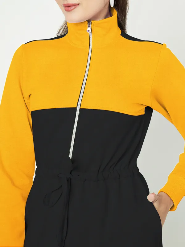 BRINNS_Women_Colourblocked_A-Line_Dress