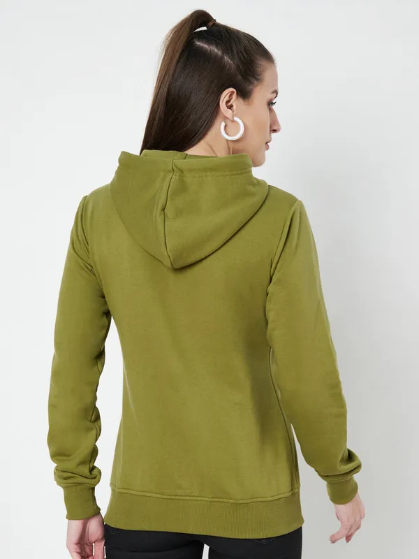 BRINNS_Women_Pink_Solid_Hooded_Sweatshirt