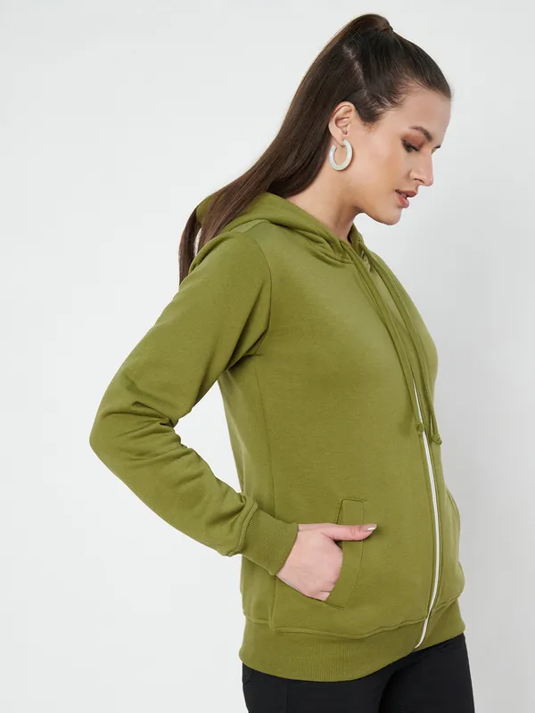 BRINNS_Women_Pink_Solid_Hooded_Sweatshirt