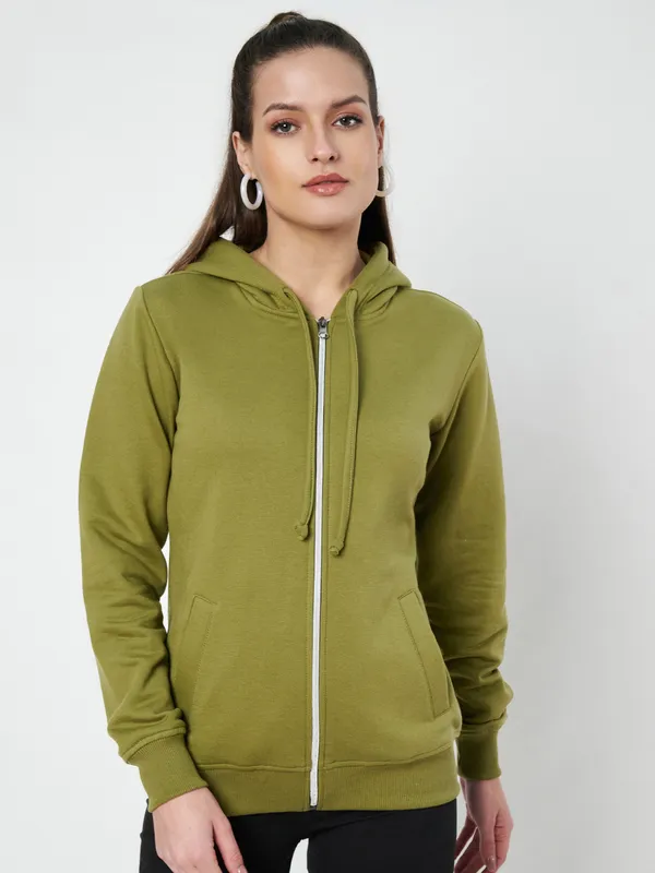 BRINNS_Women_Pink_Solid_Hooded_Sweatshirt