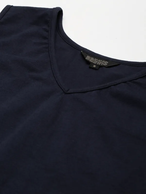 Navy_Cotton_Lycra_Tops