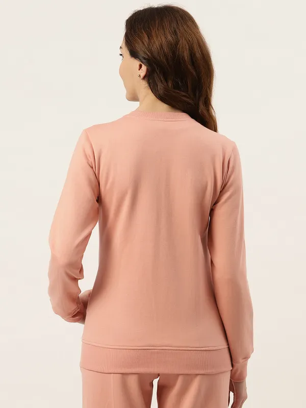 BRINNS_Women_Collarless_Solid_Fleece_Casual_Bomber_Jacket
