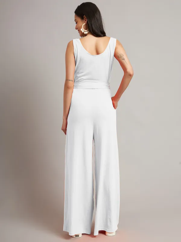 White_Cotton_Blend_Single_Jersey_Jumpsuit