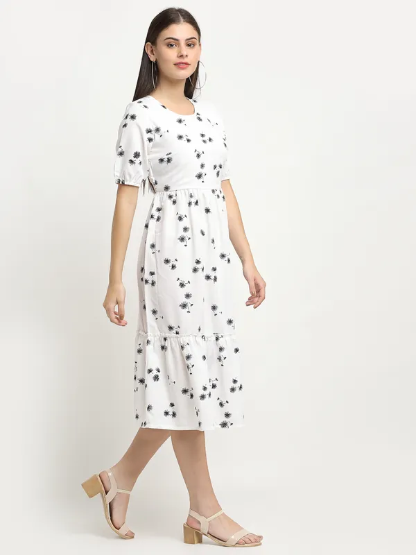 Whiteprint_Polyester_Print_Dresses