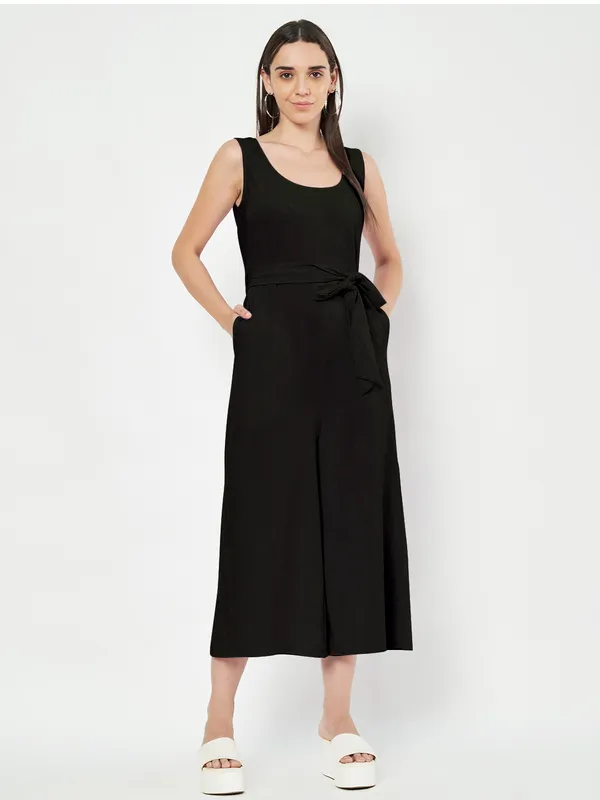 Black_Cotton_Blend_Single_Jersey_Jumpsuit
