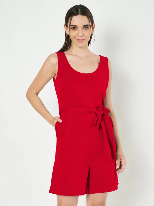 Red_Cotton_Blend_Single_Jersey_Jumpsuit