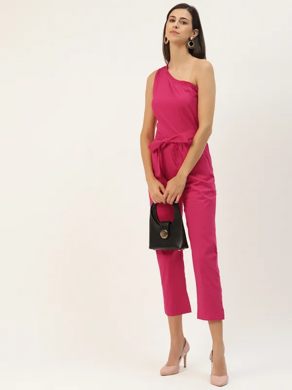 Magenta_COTTON_Poplin_Lycra_Jumpsuit