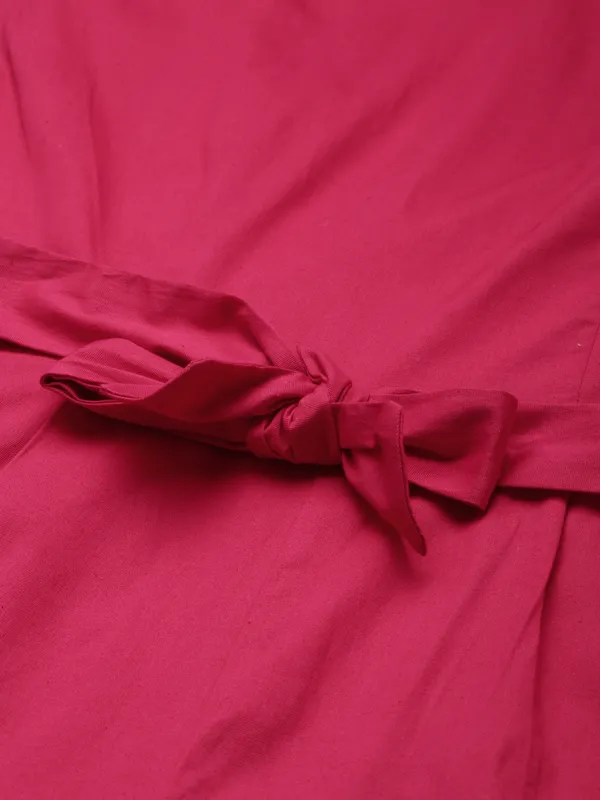 Magenta_COTTON_Poplin_Lycra_Jumpsuit