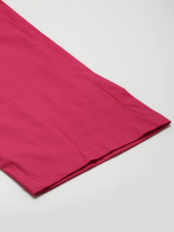 Magenta_COTTON_Poplin_Lycra_Jumpsuit