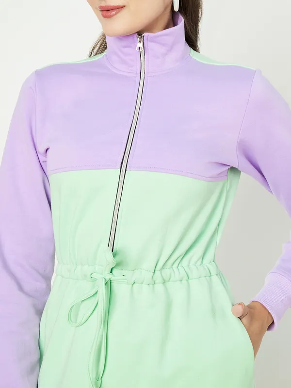 BRINNS_Women_Colourblocked_A-Line_Dress