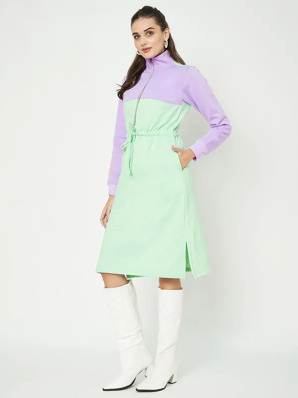 BRINNS_Women_Colourblocked_A-Line_Dress