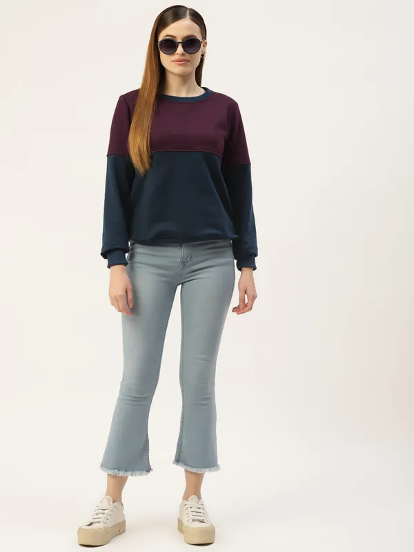 BRINNS_Women_Colourblocked_Fleece_Sweatshirt