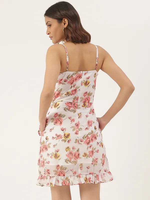 Offwhiteflr_Georgette_Dresses_For_Women