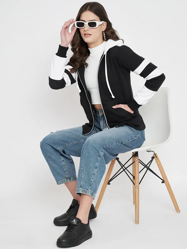 Teal_Blue_&_Burgundy_Striped_Fleece_Hooded_Sweat-shirt