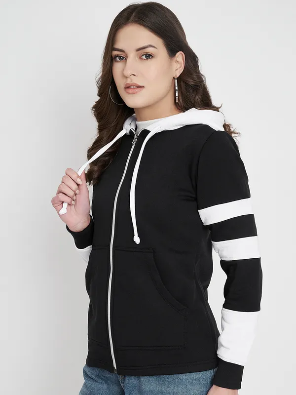 Teal_Blue_&_Burgundy_Striped_Fleece_Hooded_Sweat-shirt