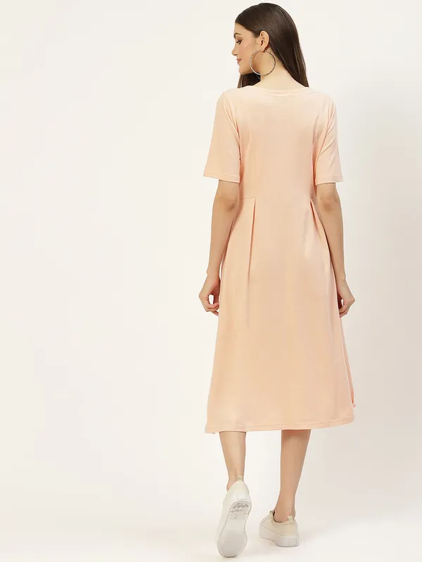 BRINNS_Women_Solid_Plus_Size_Cotton_A-Line_Midi_Dress