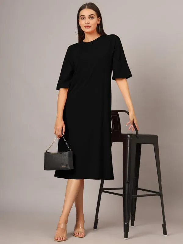 BRINNS_Women_Round_Neck_Midi_T-Shirt_Dress