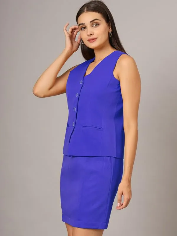 BRINNS_V-Neck_Sleeveless_Waistcoat_&_Skirt_Suit_Set