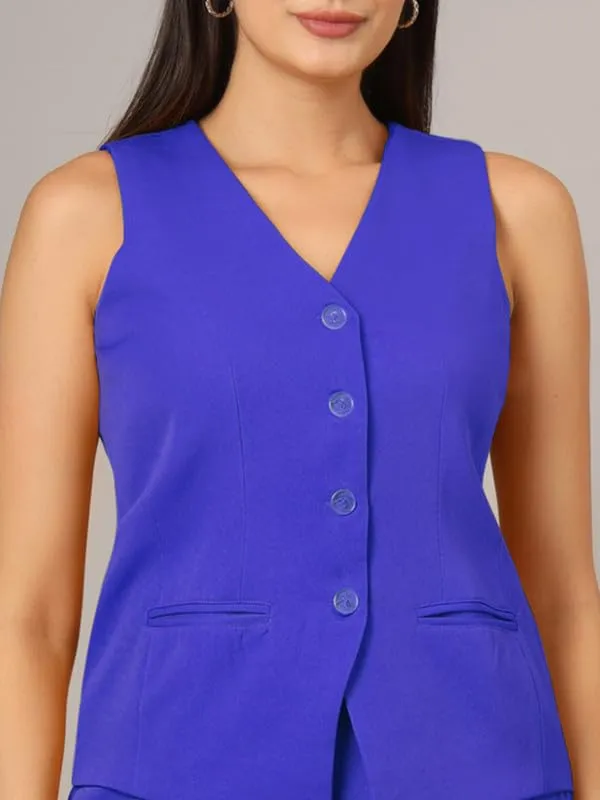 BRINNS_V-Neck_Sleeveless_Waistcoat_&_Skirt_Suit_Set