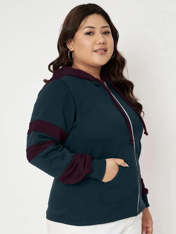 BRINNS_Women_Plus_Size_Colourbloacked_Hooded_Sweatshirt