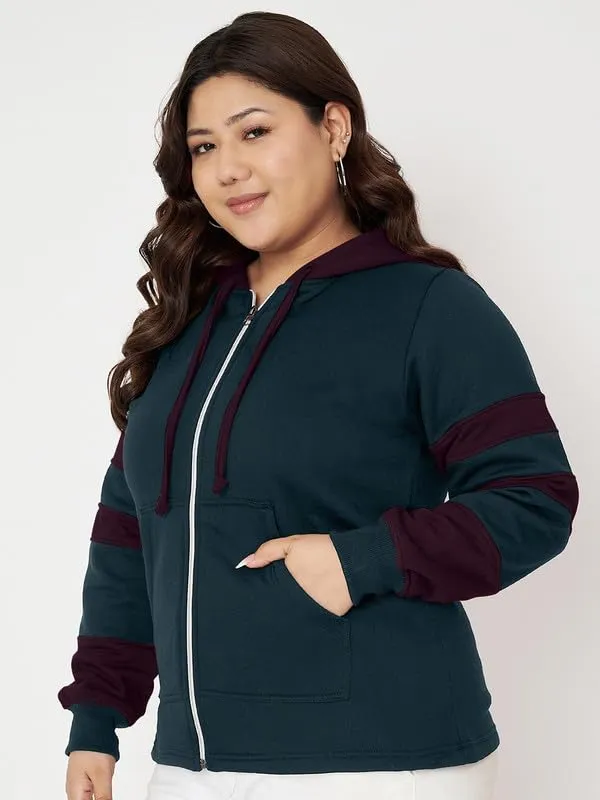 BRINNS_Women_Plus_Size_Colourbloacked_Hooded_Sweatshirt